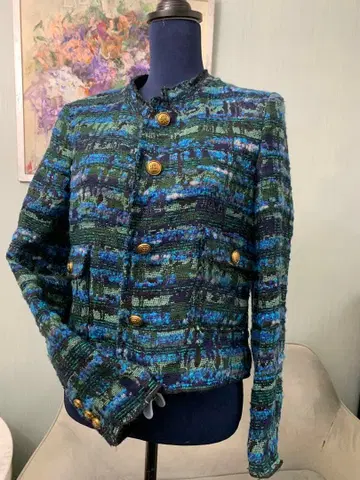 [ 새상품급 ] ZARA 두툼하고 따뜻한 트위드풍 자켓 USA L 사이즈