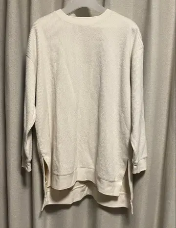 LILASIC 코듀로이풍 티셔츠 아이보리 M 사이즈