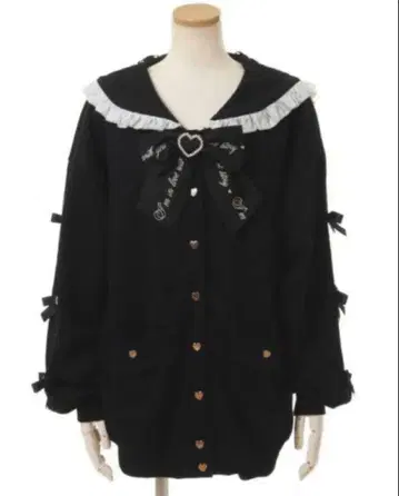 LIZLISA 메니 리본 세일러 쭈리 블루종리즈리사