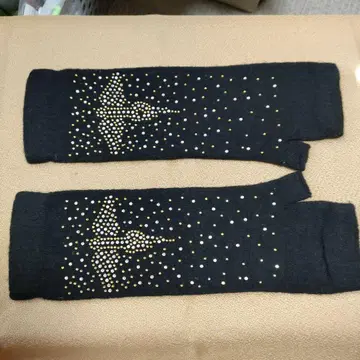 비쥬 장식 블랙 암커버