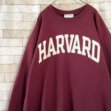 챔피온 맨투맨 센터 로고 하버드 속기모 보르도 L