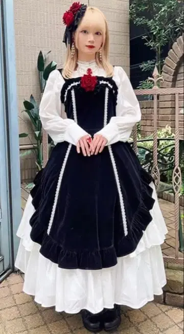 axes femme Chalmiere 윈터 오버롤 스커트 (블랙)