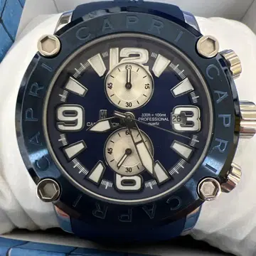 CAPRI WATCH 파란색 손목시계 10 ATM