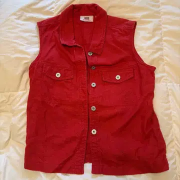 FADED GLORY 빨간색 레드 베스트 S 사이즈