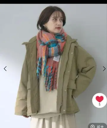 새상품급 Studio CLIP 다기능 스탠드 카라 미들 코트 모카