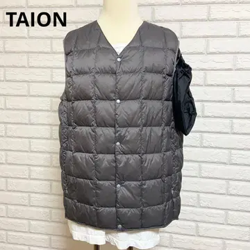 새상품급 [ 타이온 ] TAION-001 V넥 버튼 이너 다운 베스트