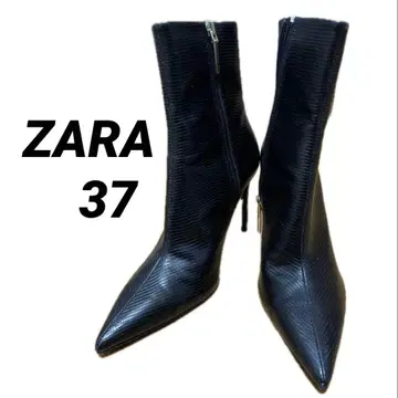 ZARA 블랙 스틸레토 부츠