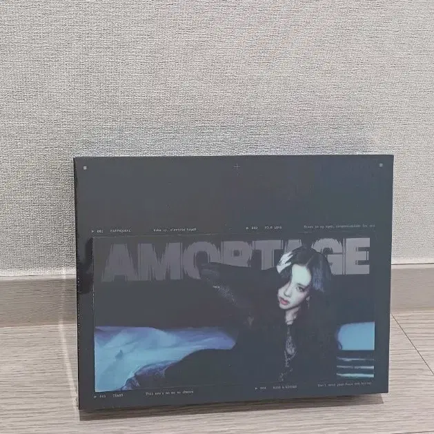 미개봉 블랙핑크)지수 앨범 AMORTAGE 아모르타주 블랙