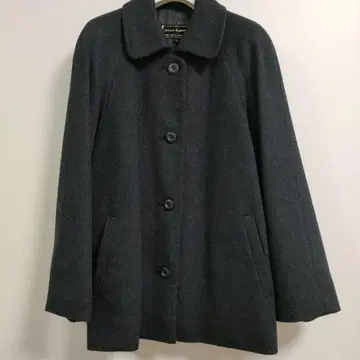 캐시미어 100 코트 차콜 그레이