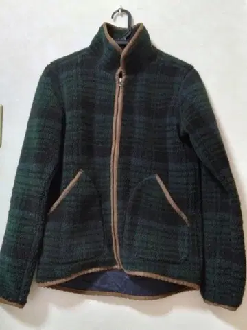 AIGLE 블랙워치 패턴 플리스