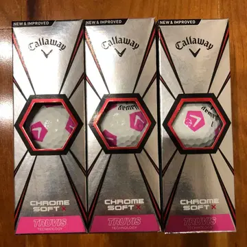 미사용 새상품 Callaway CHROME SOFT X 골프공 9개