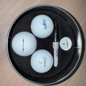 Titleist Pro V1 골프공 3개 세트 다저스 디자인