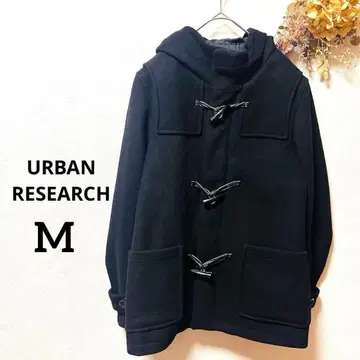 URBAN RESEARCH ROSSO 더플 코트 남성용 블랙 M