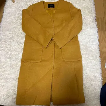 SIMPLICITE 머스타드 롱 코트