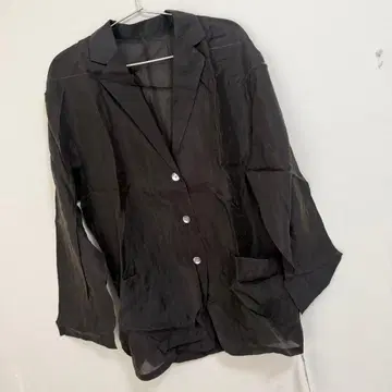 지나시스 오간자 시어 셔츠 자켓