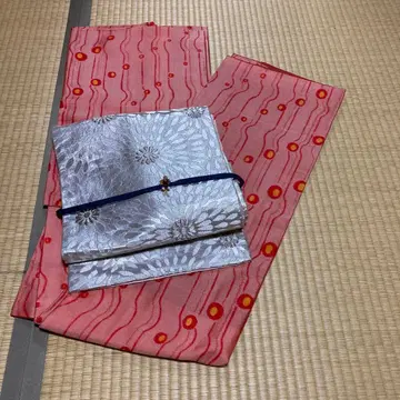 새상품급 메이센 앤티크 기모노 크리스마스 코디