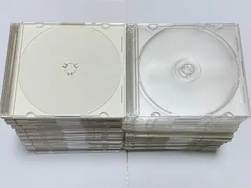 CD 케이스 투명 화이트 64개 세트