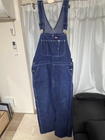 Dickies 다크 블루 오버롤 4 포켓