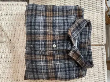 Midiumi 울 체크 롱 원피스