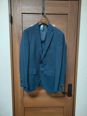 비즈니스 정장 싱글 블루 네이비