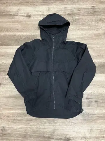 텐더 로인 덕 후드 부착 블랙 자켓