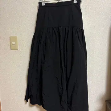 LILY BROWN 블랙 플레어 스커트 M