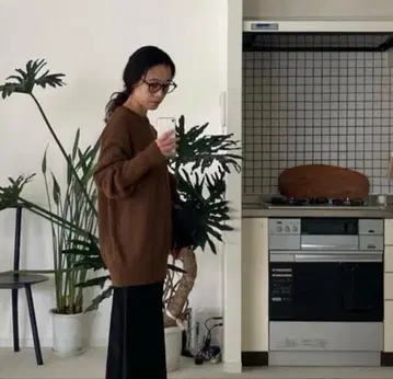 enof 코튼 캐시미어 니트 이나프