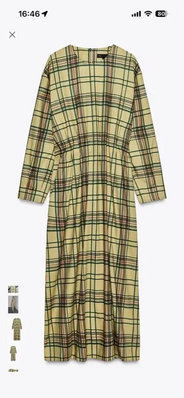 ZARA 체크 무늬 원피스