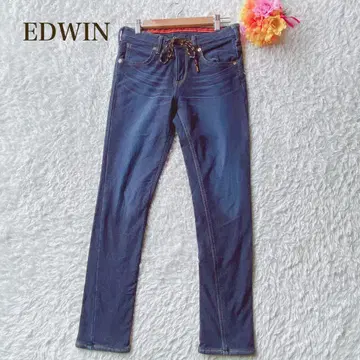 EDWIN 에드윈 [ S ] 스키니 데님 네이비 캐주얼