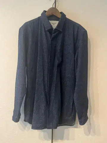 YAECA PARK M 다크 블루 데님 셔츠