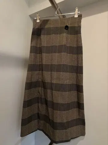 UNITED TOKYO 유나이티드 도쿄 체크 무늬 롱 타이트 스커트