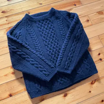 인버앨런 인버앨런 1A 니트 스웨터 브라운 택 네이비