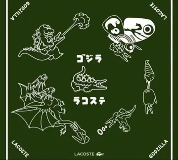 LACOSTE 고질라 콜라보 반다나 라코스테 bandana