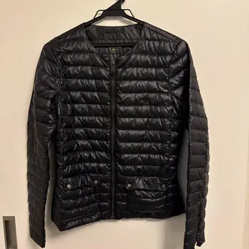 랄프 로렌 블랙 퀼팅 다운 자켓