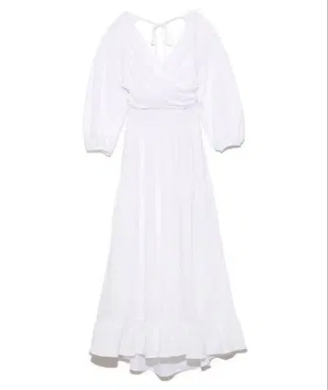 스나이델 카슈쿨 롱 원피스 화이트