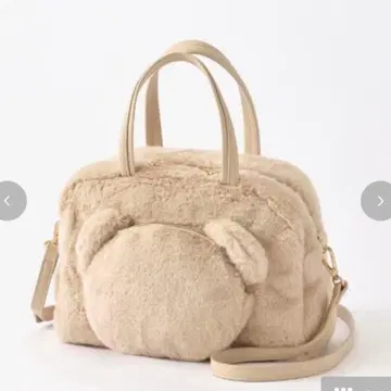 아오키 미사코 시마무라 곰 숄더백 핸드백 2Way 베이지