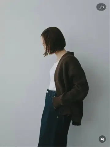 I'm in 브라운 가디건 S 사이즈 츠지모토 마이