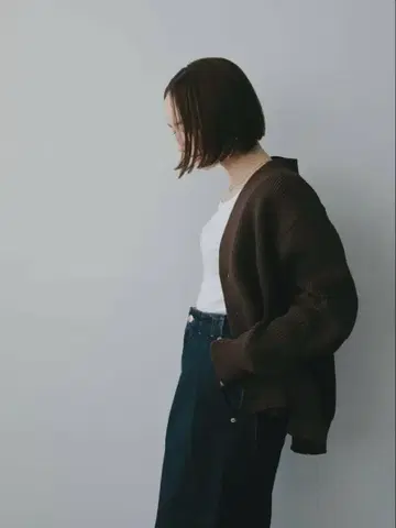 I'm in 브라운 가디건 S 사이즈 츠지모토 마이