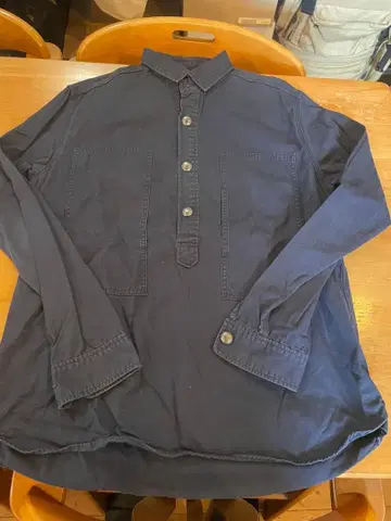 큼직한 KAVU 카부 워크 셔츠 네이비 긴팔 셔츠 L