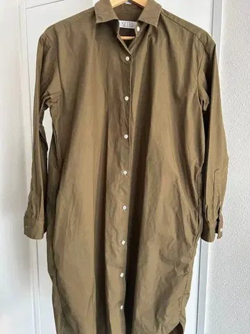 SETTO 카키 긴팔 셔츠 japan blue