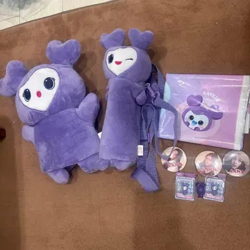 SANA 봉제 인형 배지 세트 GIGO