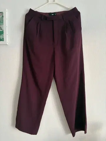 HARE 버건디 슬랙스 S 사이즈