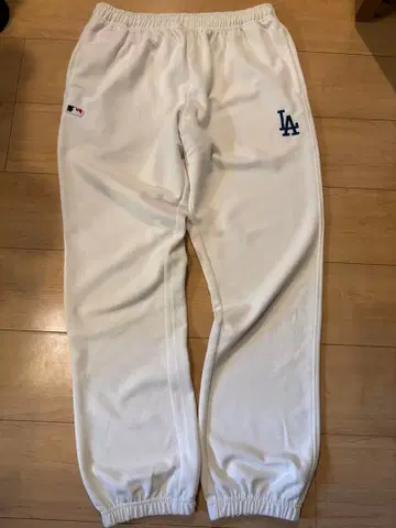MLB 화이트 스웨트 팬츠 LL 사이즈