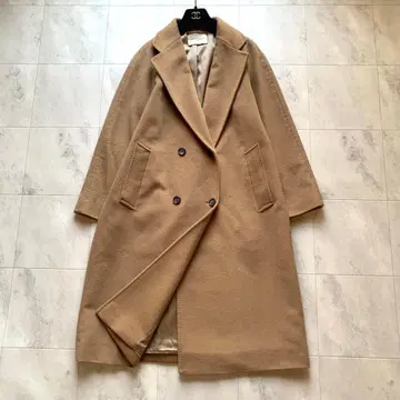 유나이티드 애로우즈 UBCB 더블 테일러드 체스터 코트 카멜