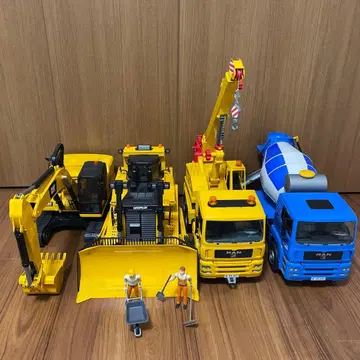 [ 새상품급 ] 블루 크레인 셔블 불도저 콘크리트 믹서기 등