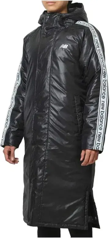 New Balance 블랙 롱 코트