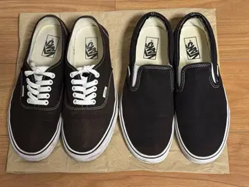 VANS 2족 세트 오센틱 슬립온