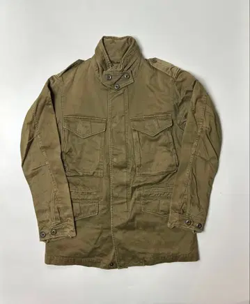 Avirex 밀리터리 자켓 카키 M-65 안감 체크 M 사이즈