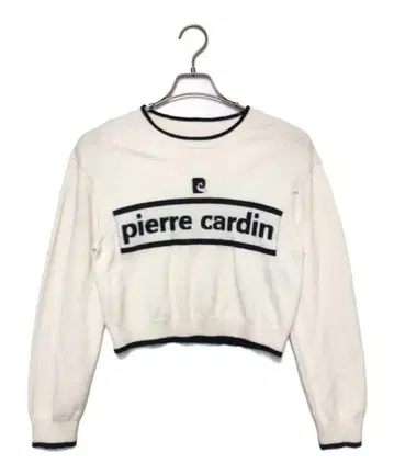 pierre cardin 아이보리 크롭 스웨터