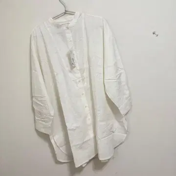 아즈노우아즈 플러스 절개 셔츠 튜닉